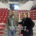 Ο Δημήτρης Χαριτόπουλος με τον μάνατζερ του ΠΑΟΚ Τέλη Ζουρνατσίδη