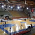 Πανοραμική εικόνα του γηπέδου, στη διάρκεια της προπόνησης του ΠΑΟΚ