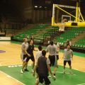 Στιγμιότυπο από την προπόνηση του ΠΑΟΚ στο Palaverde