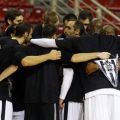 Οι παίκτες του ΠΑΟΚ λίγο πριν από την έναρξη του αγώνα