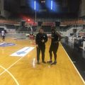 Darnell Jackson and Ilias Papatheodorou in practice 