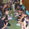 PAOK in a friendly game with Filippos BC at Veria
