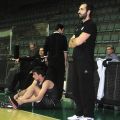 Στιγμιότυπο από την προπόνηση του ΠΑΟΚ