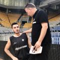 Coach Papatheodorou and Dimitris Katsivelis