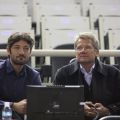 Τον αγώνα παρακολούθησαν και ο Παντελής Κωνσταντινίδης με τον Laszlo Boloni
